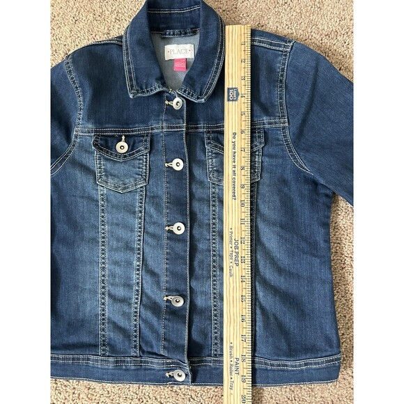 Childrens Place Girls Blue Denim Jean‎ Jacket  Size 10/13 L - Picture 7 of 7